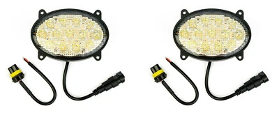 2x LED Arbeitsscheinwerfer oval 39 Watt 3700 Lumen Abstrahlwinkel: 90 Grad - Bild 1 von 4