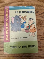 Vtg 1963 MARCH of COMICS The Flintstones Promo Mini Book Trailer to Trouble 