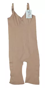 Leonisa Full Coverage Shaping One-Piece Bodysuit Women's Shapewear L NWT Beige - Picture 1 of 2
