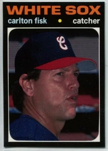 1991 SCD Baseball Card Price Guide '71 Topps #43 Carlton Fisk Chicago White Sox - Picture 1 of 2