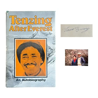 Tenzing After Everest An Autobiography SIGNED with Photo Norgay Sherpa Climbing Foto 1 de 4