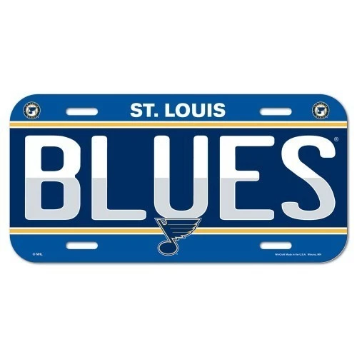 ST. LOUIS BLUES ~ Official NHL Team Logo Color License Plate ~ New! - Image 1 of 1