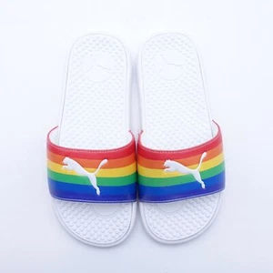 PUMA Sandali da donna Cool Cat Rainbow Pride Slide 383190-01 bianchi - Foto 1 di 11