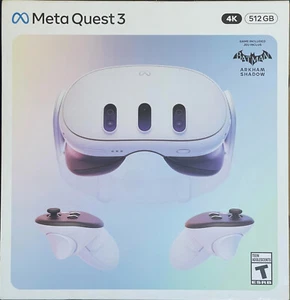 New Meta Quest 3 512GB All-In-One Headset - White + Get Batman: Arkham Shadow - Picture 1 of 1
