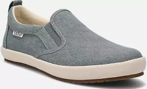 Taos Women's Vegan Slip-On Dandy Sneaker Lake Blue Wash Canvas Size 7.5 - Picture 1 of 8