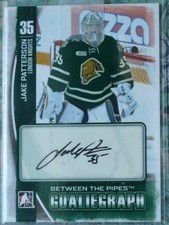 Jake Paterson 2013-14 ITG Between the Pipes Goaliegraph Autograph Red Wings