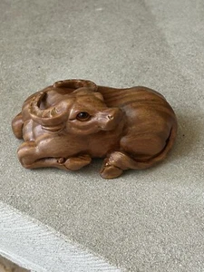 3” Hand Carved Netsuke Bull - Picture 1 of 13
