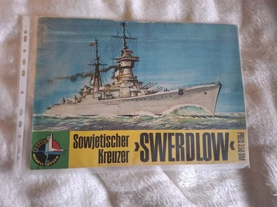 Kranich kartonmodellbaubogen Sowjetischer Kreuzer Swerdlow 1:200 - Bild 1 von 2