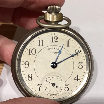 Rare - 1932 Ingersoll Trump Pocket Watch - Not Running - Image 1 of 4
