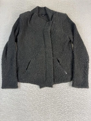Chaqueta Ann Taylor Mujer XL Gris Boucle Moto Bolsillos Asimétricos con Cremallera Foto 1 de 4