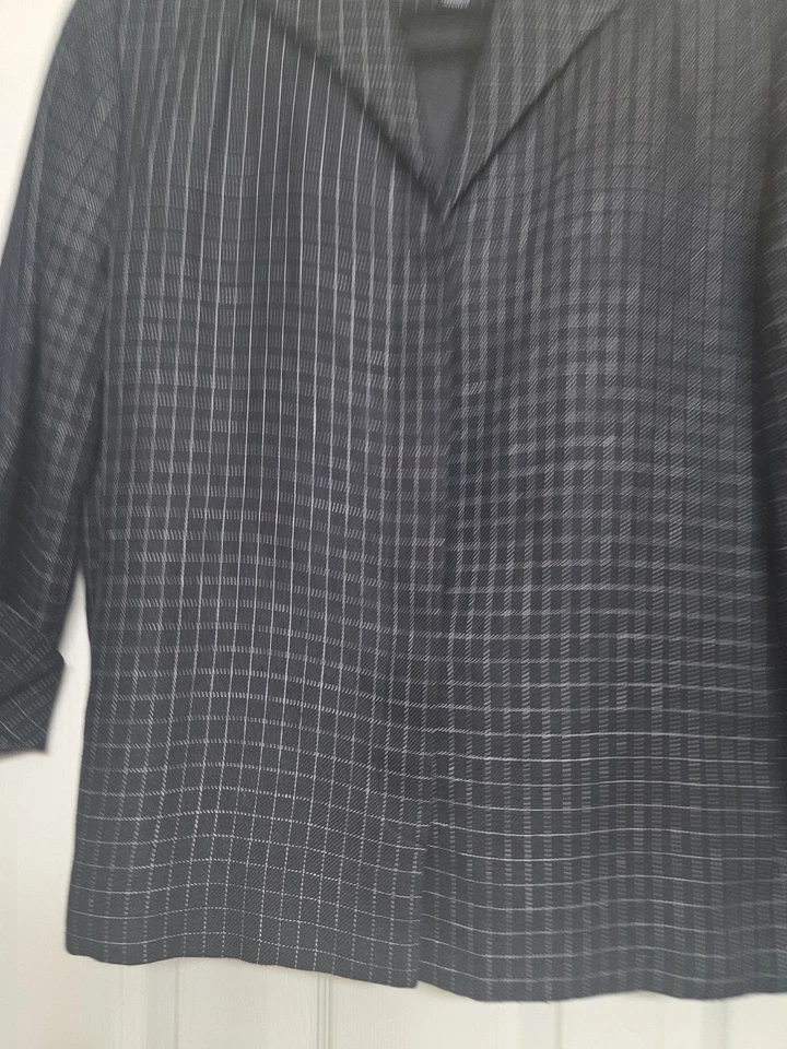 Chaqueta Jones New York Signature negra con estampado a cuadros XL  Foto 1 de 4