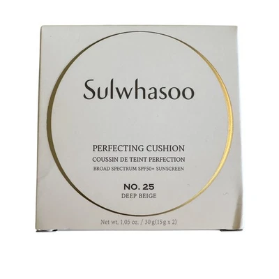 NIB Sulwhasoo Perfecting Cushion Broad Spectrum Sunscreen 50+ No 25 Deep Beige - Image 1 of 4