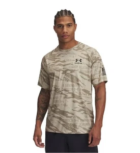 Under Armour Men's Tech Freedom Camo Short Sleeve in Desert Sand 3XL MSRP $35 - Picture 1 of 7