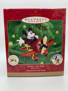 Hallmark Andenken Weihnachtsschmuck Mickey’s Sky Rider Disney Welcomes 2000 NEU - Bild 1 von 2