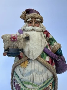Jim Shore Santa Figurine "O'er The Fields We Go" Heartwood Creek 2003 Folk Art - Picture 1 of 8