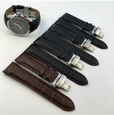 Para Reloj TISSOT Couturier Correa Curvada Cuero + Hebilla Tamaño 22mm Foto 1 de 4