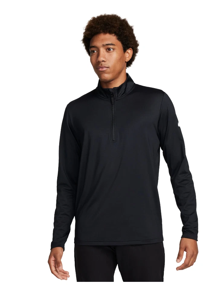 Nike Golf Victory Men's Dri-FIT 1/2 Zip Top Style FD5837 010 Black New w/ Tags - Image 1 of 3