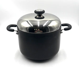 CIRCULON HI-LOW MEYER ANOLON SUPPENTOPF ELOXIERTES ALUMINIUM 10 QT QUART - DECKEL - Bild 1 von 14