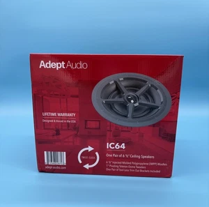ALTAVOCES DE TECHO ADEPT AUDIO IC64 - UN PAR - NUEVOS - Imagen 1 de 6