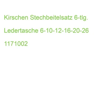 Kirschen Stechbeitelsatz 6-tlg. Ledertasche 6-10-12-16-20-26 1171002 - Bild 1 von 2