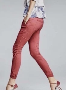 Cabi Hutton Skinny Jogginghose Gr. (8) Nantucket rot Baumwolle & Elasthan Stil #5178 neu ohne Etikett - Bild 1 von 16
