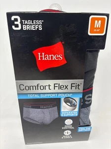 (M) Hanes Comfort Flex Fit Herren Slips mit Total Support Pouch 3er Pack - Bild 1 von 4