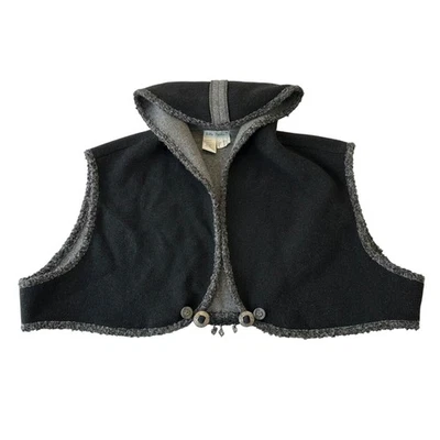 Ulla Popken Wool Blend Short Cape Size 22-30 Hooded Charms Ren Phair Woodland - Image 1 of 4