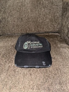 Rare horse industry podcast promo distressed hat cap equestrian - Picture 1 of 3
