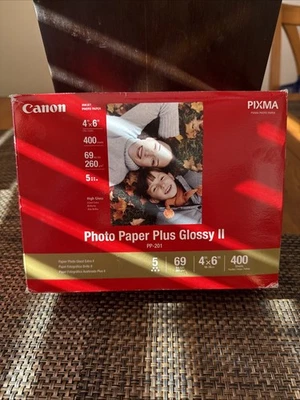 Фотобумага струйная CANON PP-201 Plus глянцевая II 4 X 6 дюймов. 400 листов - Изображение 1 из 3