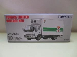 TOMY Tomica Limited Vintage Neo LV-N195a 1/64 Isuzu ELF Panel Van Seven Eleven - Picture 1 of 2