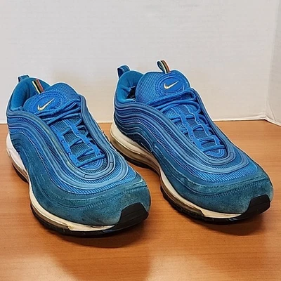 Size 12 Nike Air Max 97 QS Olympic Rings Blue Gold CI3708-400 Men's preowned - Image 1 of 4