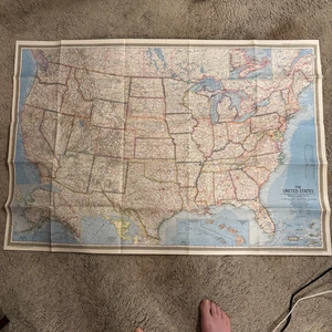 National Geographic Karte (einseitig): USA. Sehr guter Zustand. 1968 - Bild 1 von 2