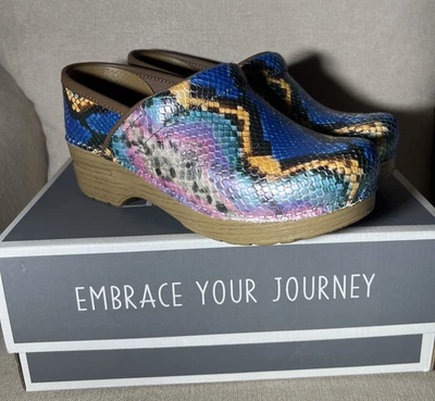 Nuevos Zuecos Metálicos Sirena Profesional Dansko Mujer 37 EU 6.5-7 Comodidad Enfermera Foto 1 de 4