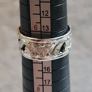 Silver Toned Dragonfly Ring Size 6.5 - Picture 1 of 4