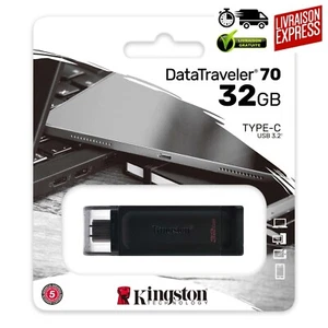 Clé USB 32go Kingston Type C DataTraveler 70 USB 3.2 Gen 1 Type-C - Photo 1/6