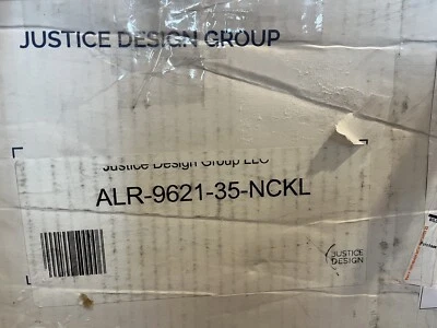 Justice Design 21” Rock Pendant 3-Light Alabaster Chandlier ALR-9621-35-NCKL New - Image 1 of 4