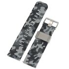 Camouflage Watch Band 22mm Silicone Wrist Strap Replacement Bracelet Spring Bar