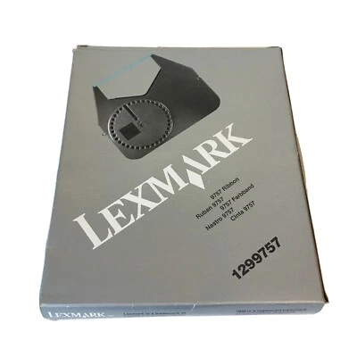 Lexmark 1299757 Black Ribbon for IBM 9757 Brand New Original Box Vintage - Image 1 of 4