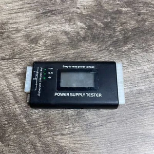 Black Digital Display 12V/3.3V/5V Multifunction Computer PC Power Supply Tester - Picture 1 of 4