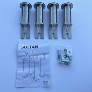 IKEA SULTAN 19122 rundes Bettgestell Beinstütze mit Verbindungsbolzen - 4er Set - Bild 1 von 6