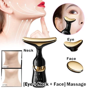 Face Lifting Anti Aging Care Massager Electric Facial LED Beauty Neck Women Face - Picture 1 of 11