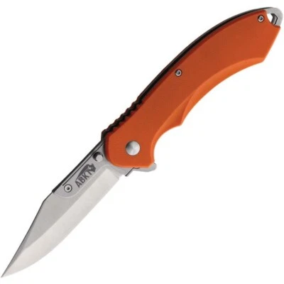 Cuchillo Plegable ABKT Tac Switch Linerlock Hoja de Acero Inoxidable Naranja Mango G10 Foto 1 de 2