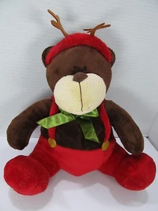 Godiva 2007 Reindeer Plush Bear Figure Holiday Christmas Decoration 11" - Picture 1 of 7