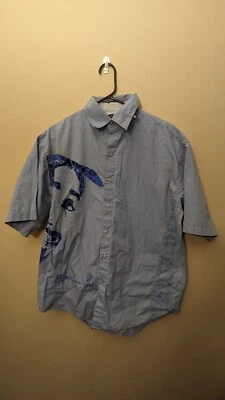 TUPAC SHAKUR MAKAVELI BRANDED SHIRT Button Front 2Pac Rap Hip-Hop  Mens L - Image 1 of 4