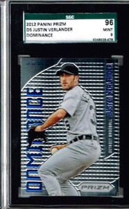 2012 Panini Prizm Justin Verlander Dominance SGC 96/ 9