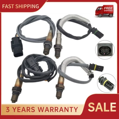 Set of 4 Oxygen O2 Sensors For BMW 2006-2009 323I 2.5L L6 2006 2007 525I 3.0L L6 - Image 1 of 4