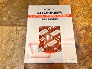 1990 Toyota 4Runner Electrical Wiring Diagram Service Manual - Picture 1 of 3