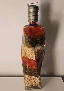 Vinegar Infused Decorative Unique Glass Bottle Wax Infused  18 inch, Multicolor - Picture 1 of 22