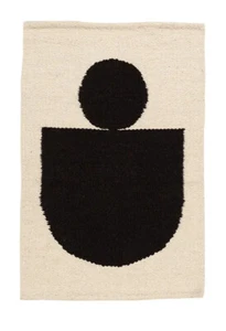 Wool Area Boho Rug Vintage Kilim Modern Carpet Taupe Cream Southwest Living Room - Picture 1 of 5