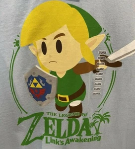 Neu mit Etikett Legend of Zelda Links Awakening blau XXL T-Shirt Nintendo offizieller Produkt - Bild 1 von 6